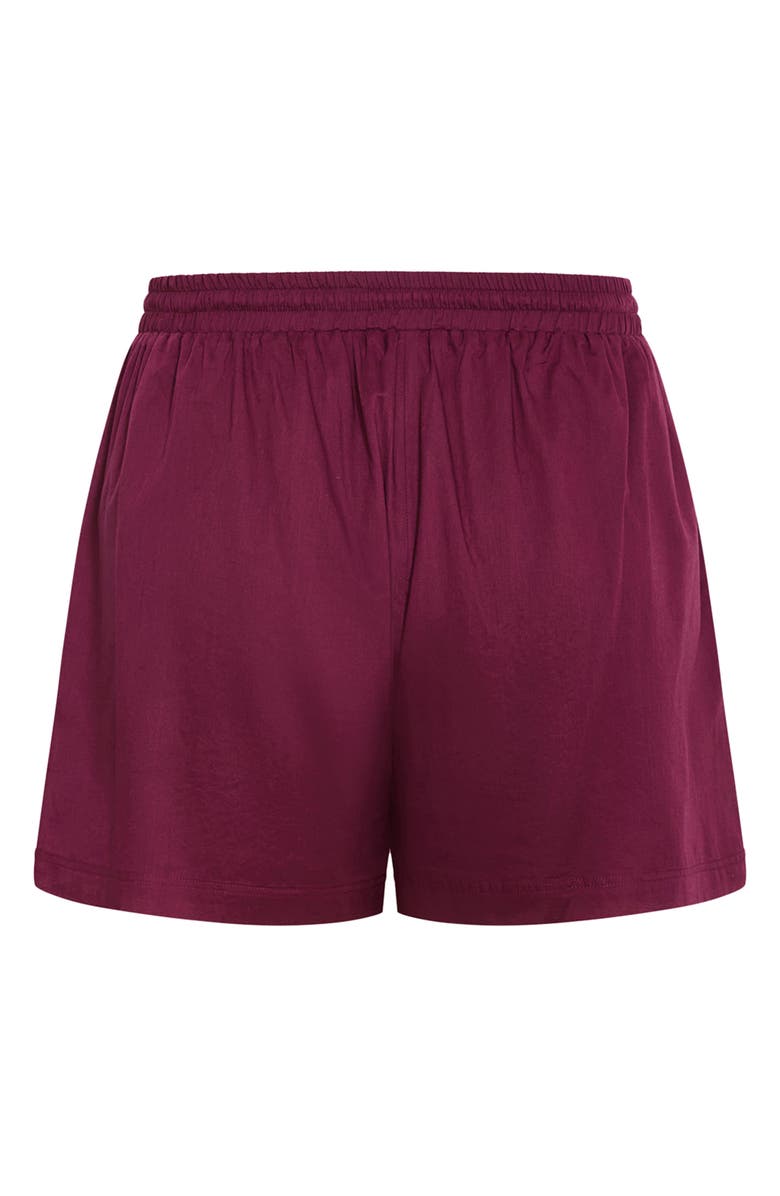 City Chic Lola Cotton Drawstring Shorts, Alternate, color, 