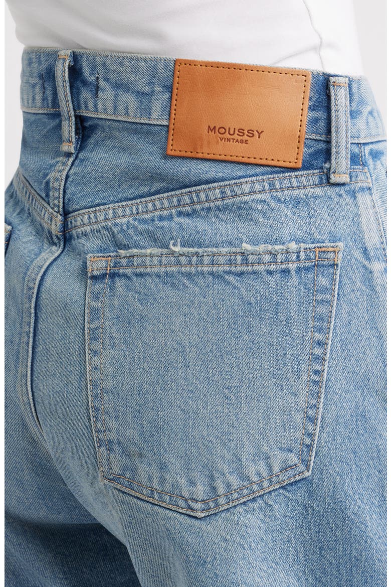 Harrisburg High Waist Denim Shorts, Alternate, color, LIGHT BLUE