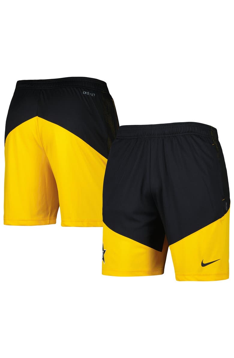 Nike Men's Nike Black/Gold Vanderbilt Commodores Player Performance Lounge Shorts, Alternate, color, 