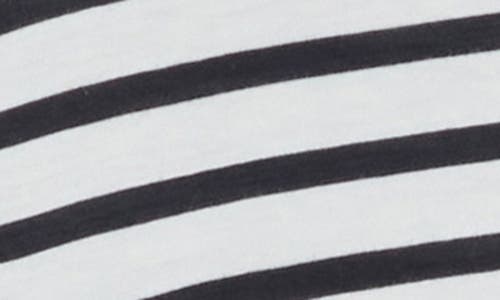 Rag & Bone Mai Boxy Crop T-shirt In White Stripe