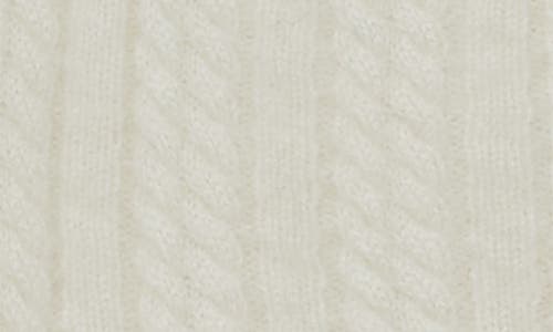 Reiss Storm Chunky Knit Cashmere Beanie With Back Bow In Neutral