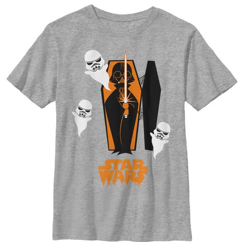 Boy's Star Wars Halloween Darth Vader Coffin  Graphic T-Shirt