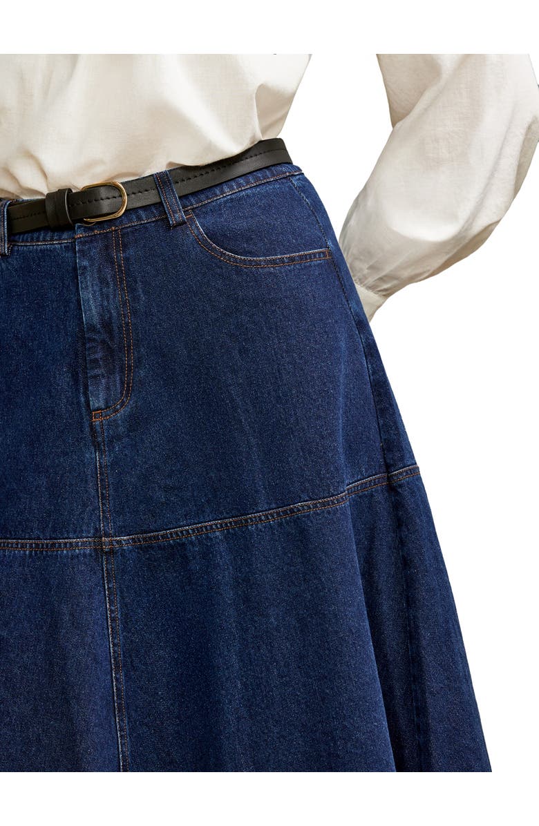 Ro&Zo Denim Maxi Skirt, Alternate, color,