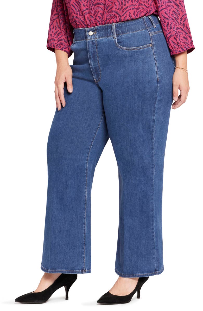 NYDJ Waist Match Major Wide Leg Jeans, Alternate, color, Waterfall