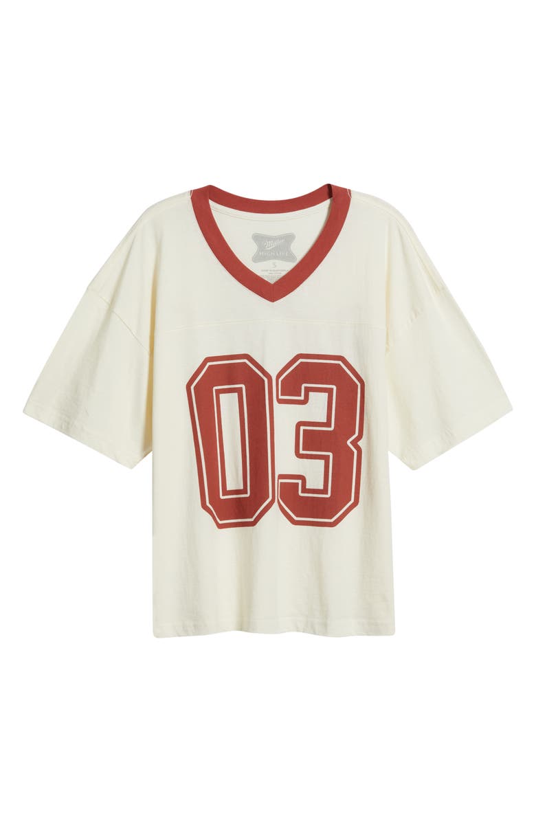 GOLDEN HOUR Miller<sup>®</sup> High Life Cotton Graphic T-Shirt, Alternate, color, Marshmallow/ Tandori Spice