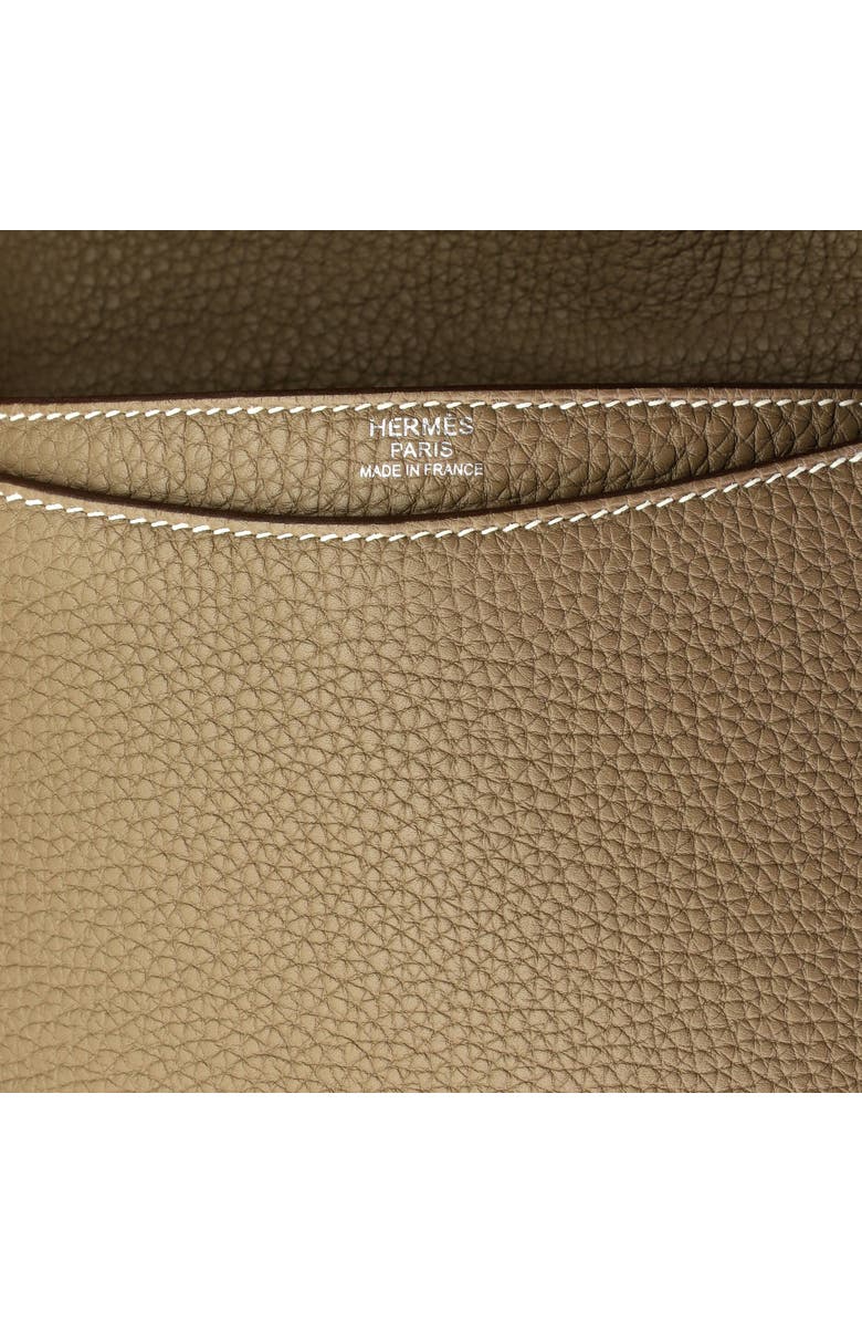 Pre-Owned Hermes Steve Light Junior Messenger Bag Togo, Alternate, color, Etoupe