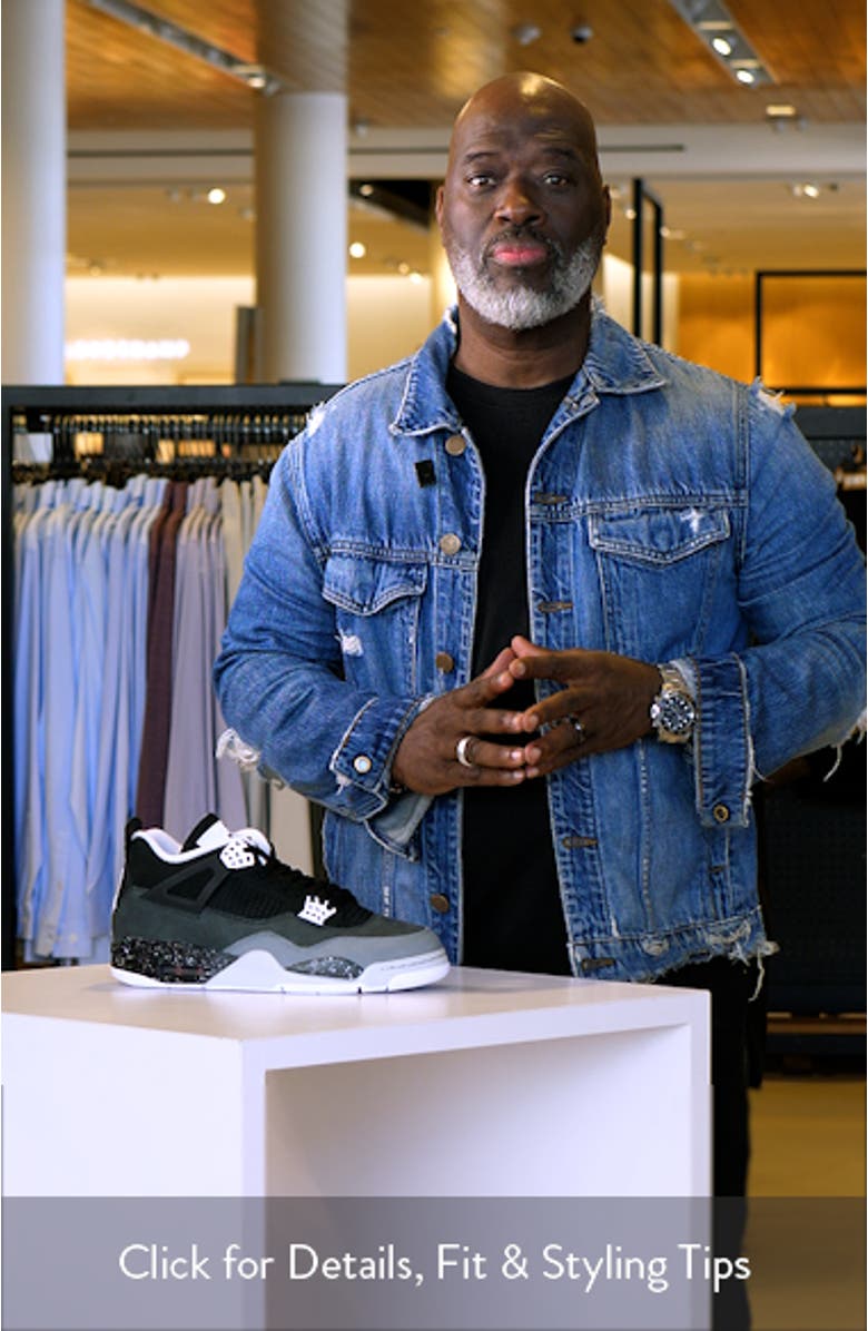 Air Jordan 4 Retro Basketball Sneaker, sales video thumbnail