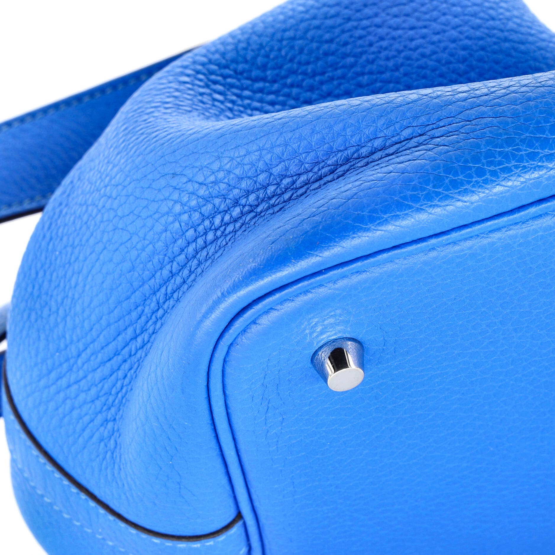 Pre-Owned Hermes Picotin Lock Bag Clemence MM, Alternate, color, Bleu Hydra