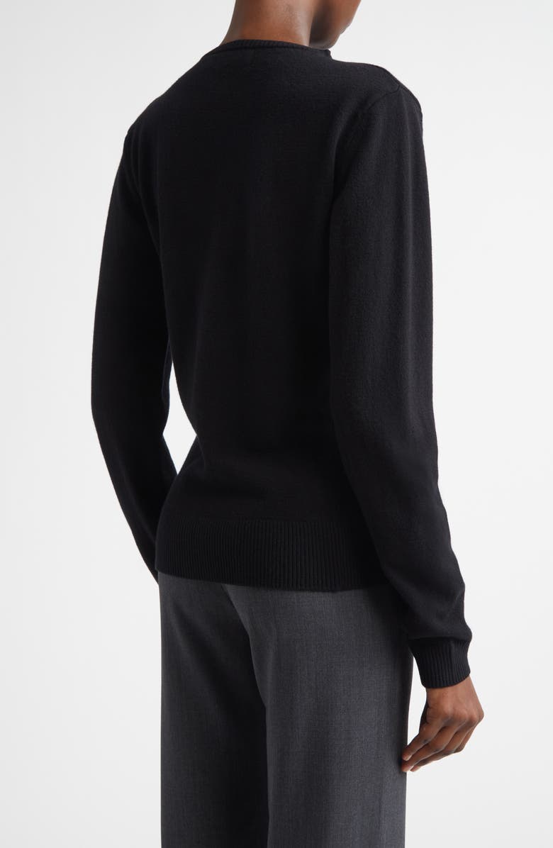 Paloma Wool Donalti Extrafine Merino Wool Cardigan, Alternate, color, Black