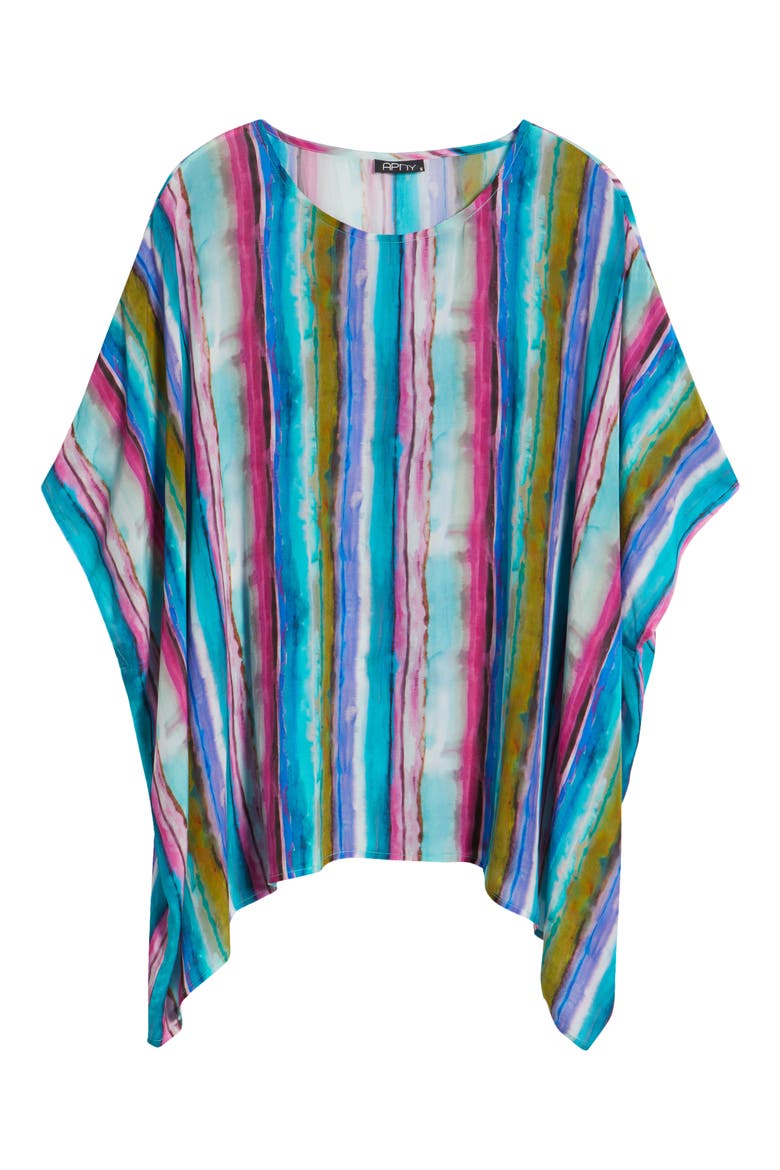 Print Dolman Sleeve Top, Alternate, color, TURQUOISE MULTI