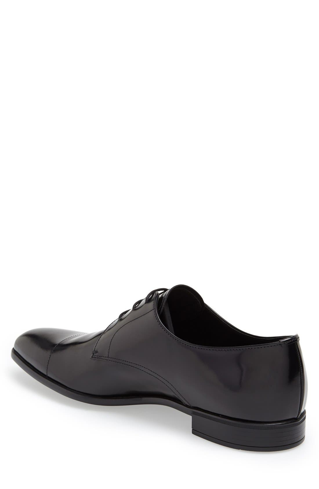 Prada 'Spazzolato' Cap Toe Derby, Alternate, color, 