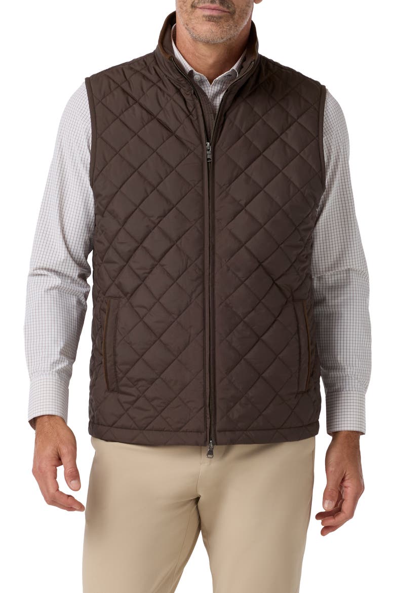 Brentwood Quilted Vest, Main, color, ESPRESSO