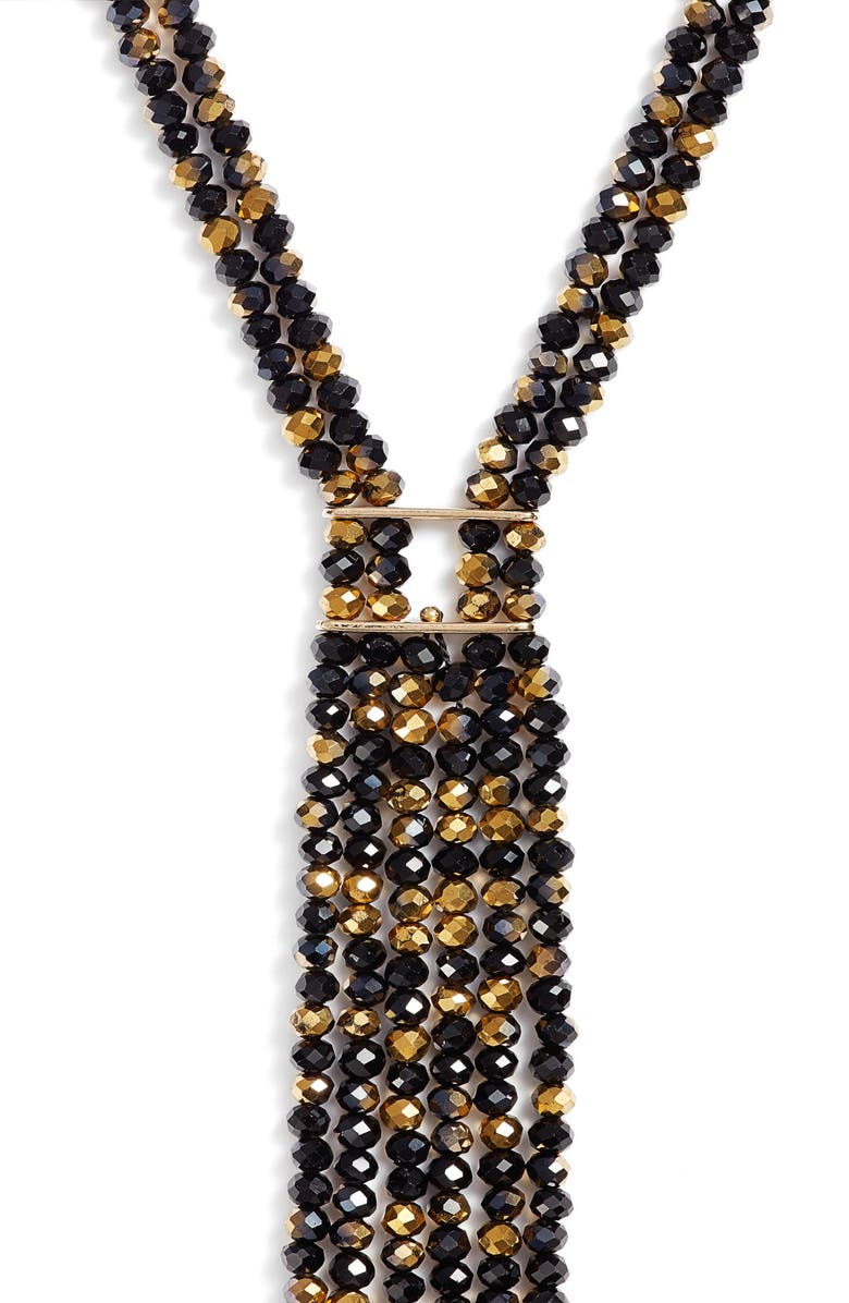 CRISTABELLE Crystal Bead Fringe Necklace, Alternate, color, 