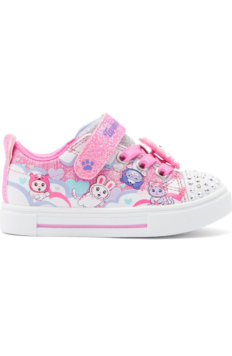 SKECHERS Kids' Twinkle Sparks Kittyverse Light-Up Sneaker, Alternate, color, Pink Multi
