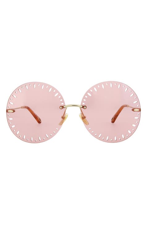 Novelty 63mm Oversize Round Sunglasses