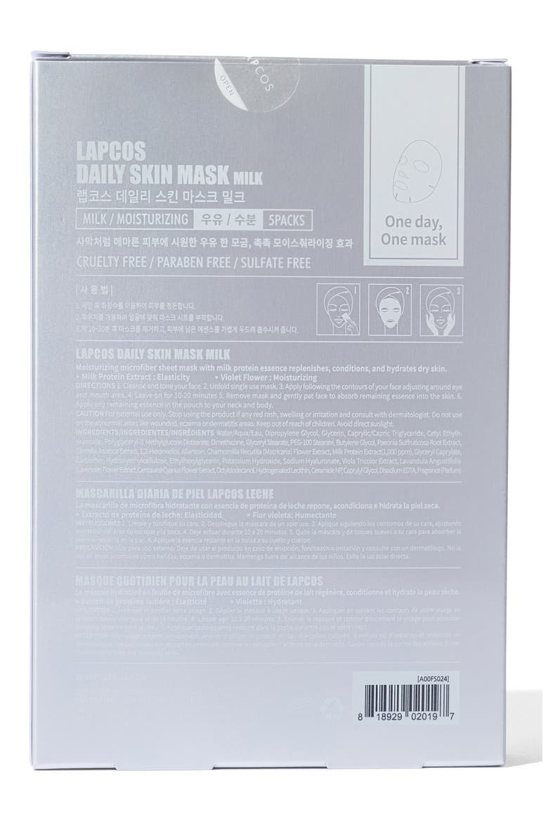 Milk Hydrating Sheet Mask, Alternate, color, WHITE