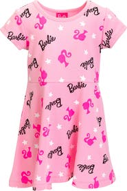 Barbie Short Sleeve Skater Dress
