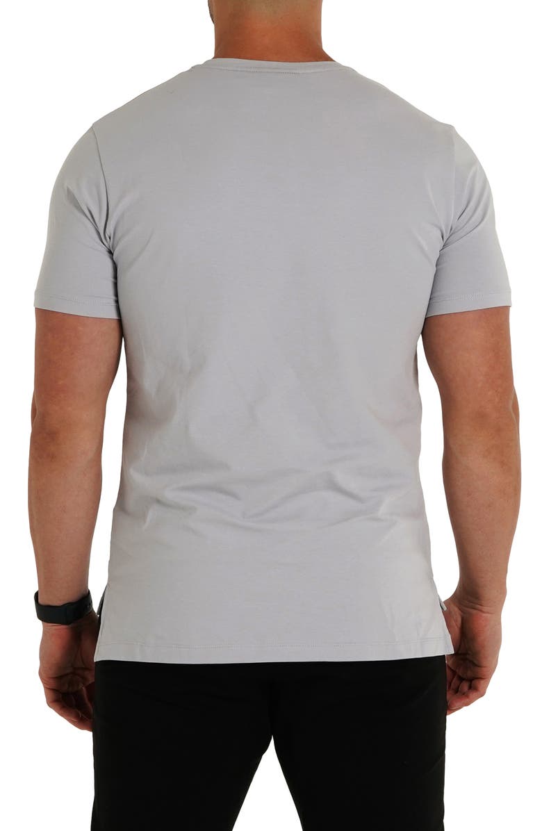 Maceoo Stretch Cotton T-Shirt, Alternate, color, Grey
