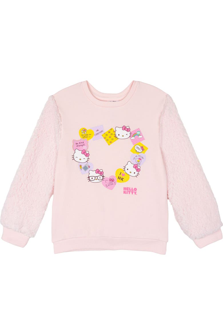 Fleece Sweatshirt and Leggings Set, Alternate, color, Hello Kitty Pink Plum