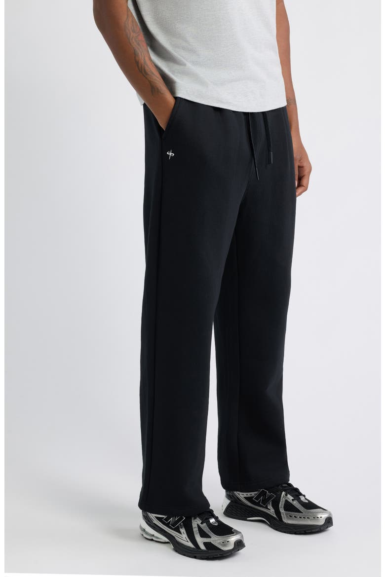 Base Fleece Pants, Alternate, color, WASHED BLACK