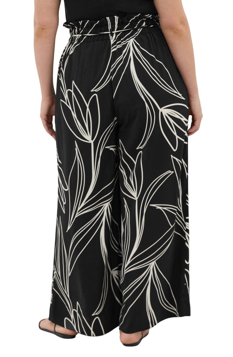 City Chic Shania Paperbag Waist Wide Leg Pants, Alternate, color, 