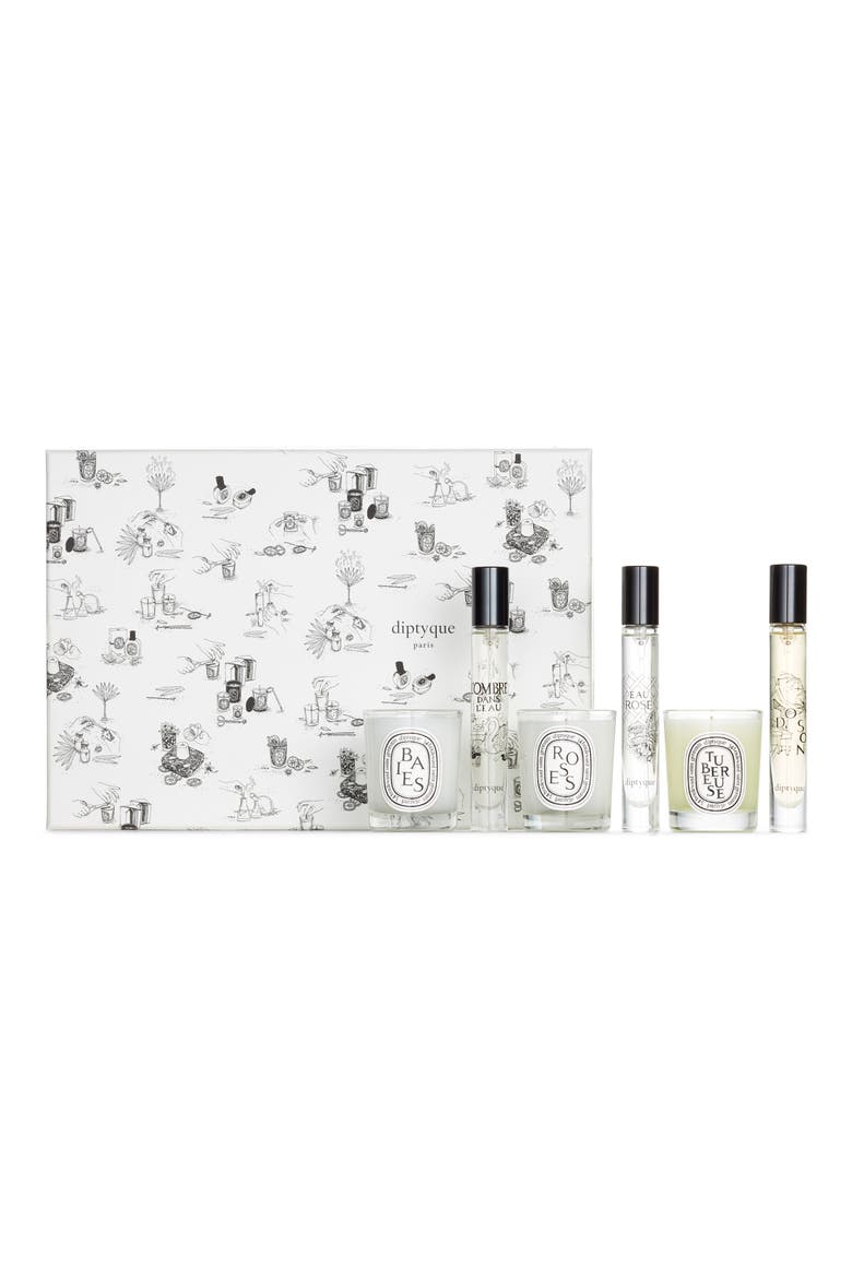 Floral Candle & Eau de Toilette Set, Main, color, NO COLOR