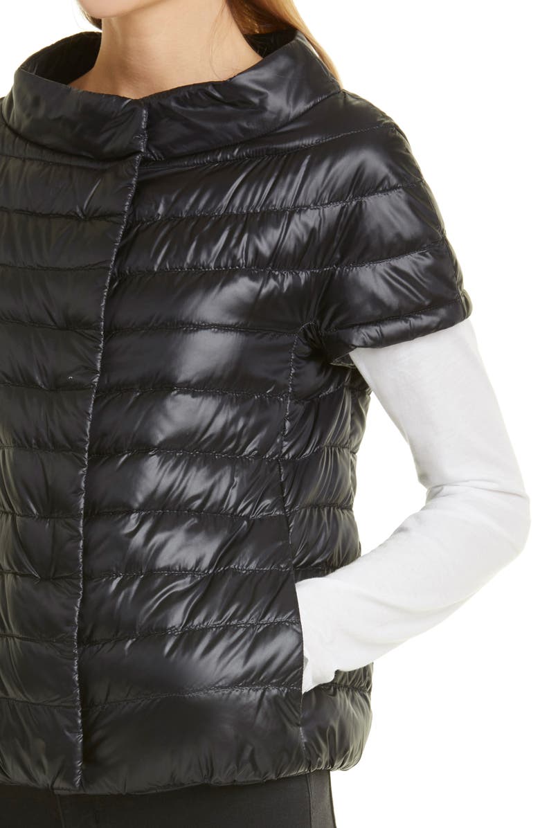 Herno Emilia Cap Sleeve Quilted Down Jacket, Alternate, color,