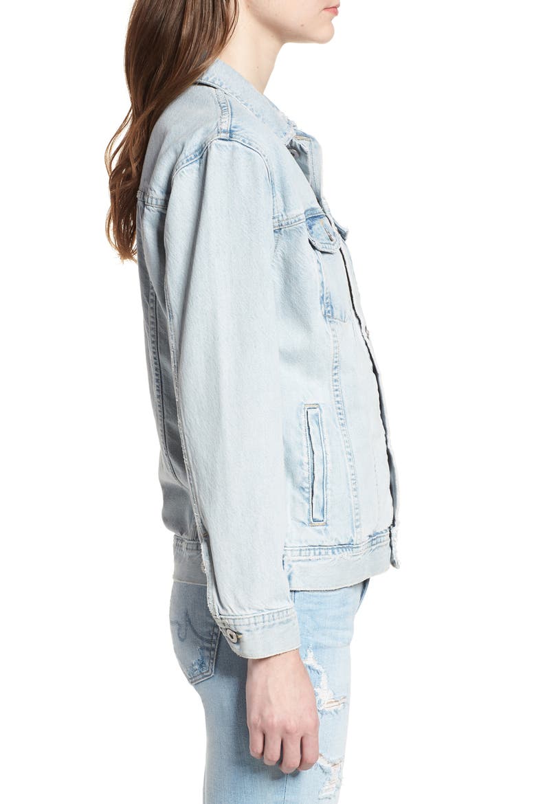 Nancy Denim Jacket, Alternate, color, SHATTERED INDIG