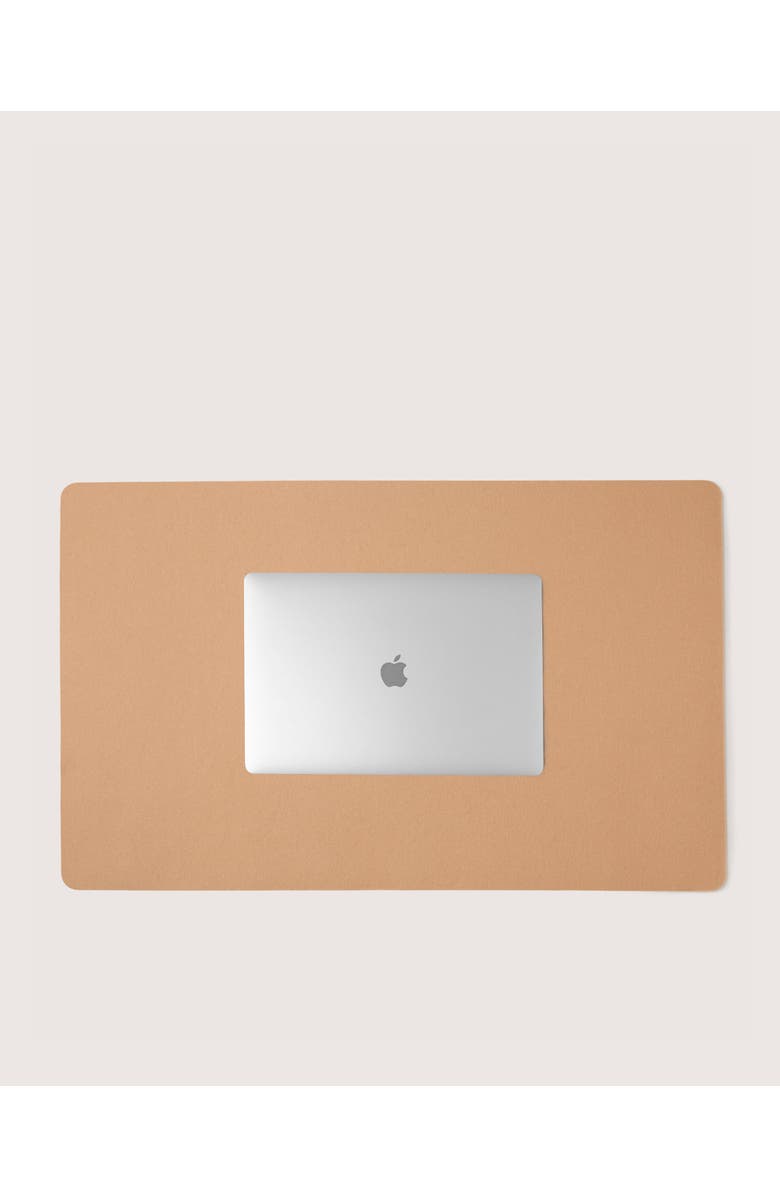 Graf Lantz Mosen Merino Wool Large Desk Pad, Main, color, Latte