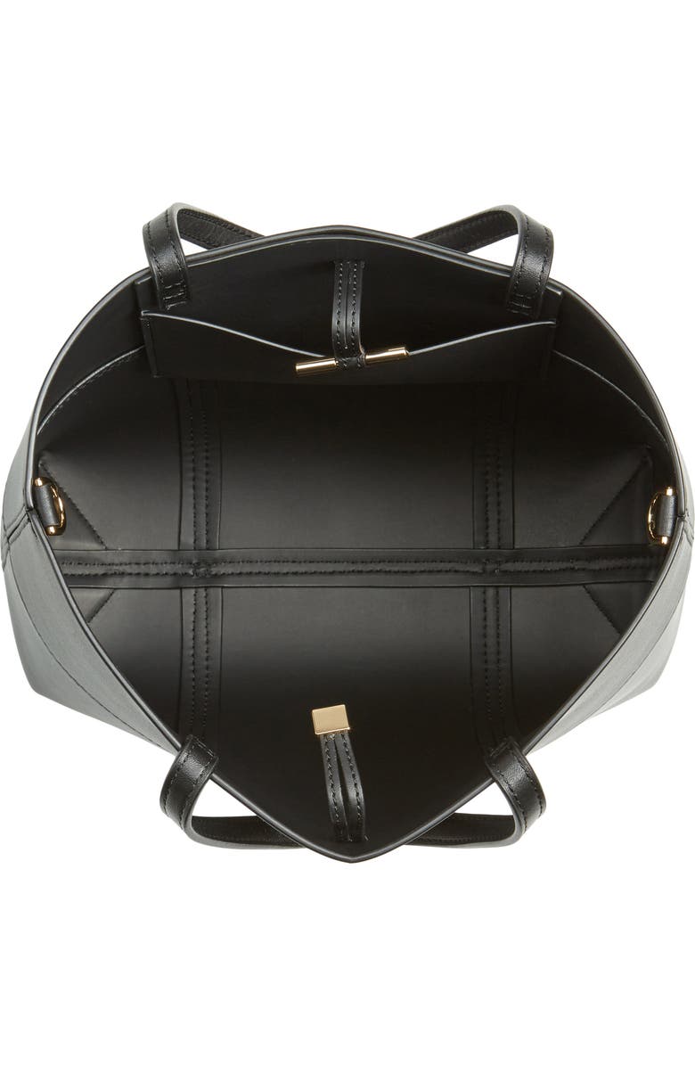 Tory Burch Block-T Mini Leather Tote, Alternate, color,