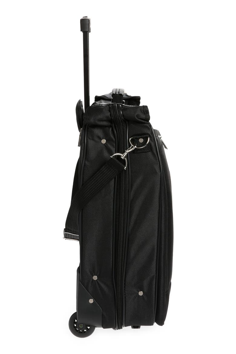 Rolling Garment Bag, Alternate, color, BLACK