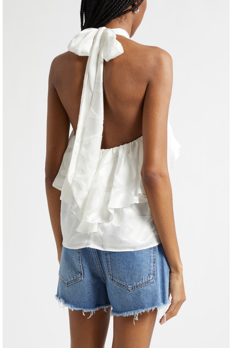 Burnout Talia Halter Top, Alternate, color, IVORY BURNOUT