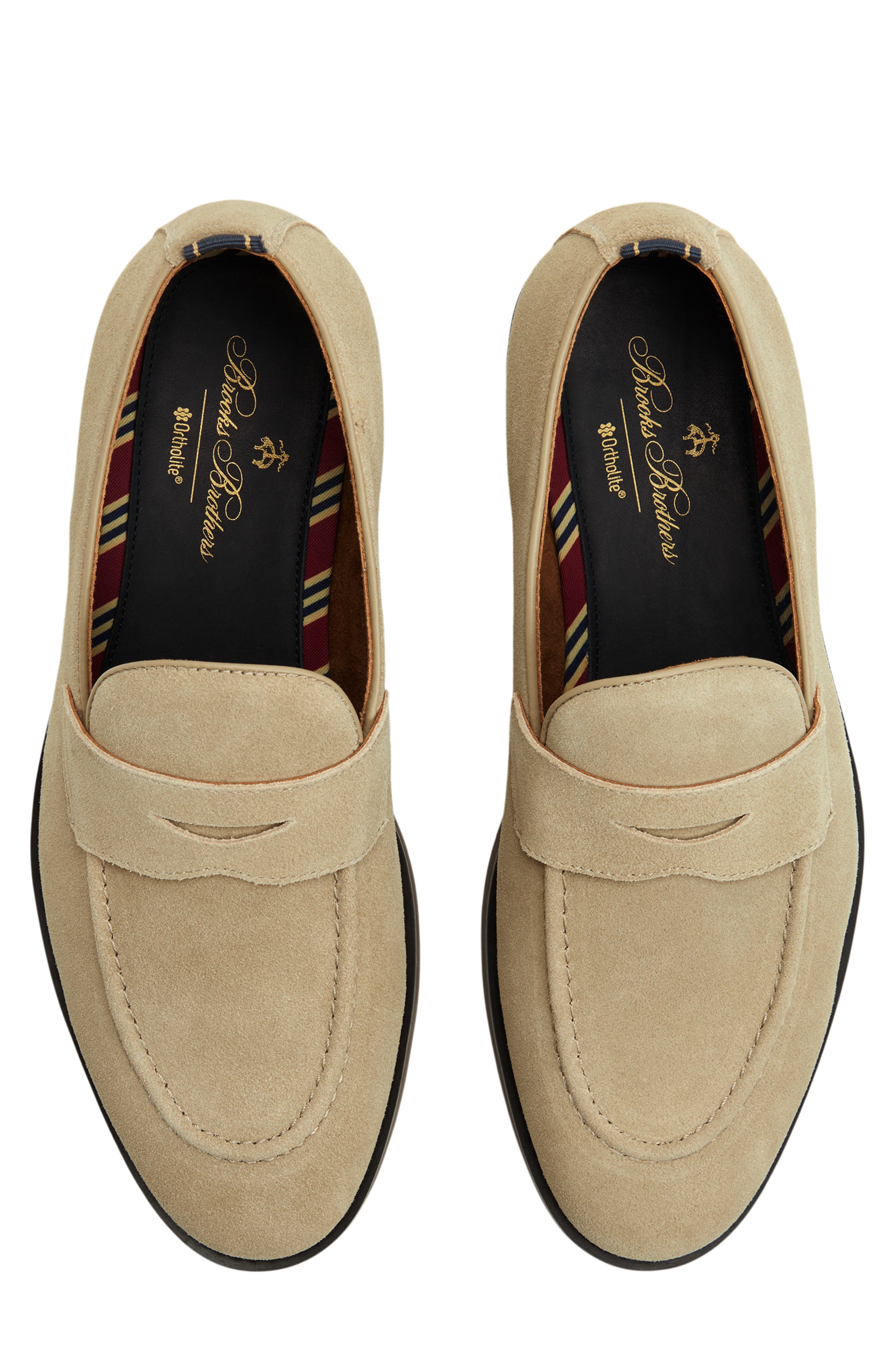 Brooks Brothers Cranford Penny Loafer, Alternate, color, Medium Beige