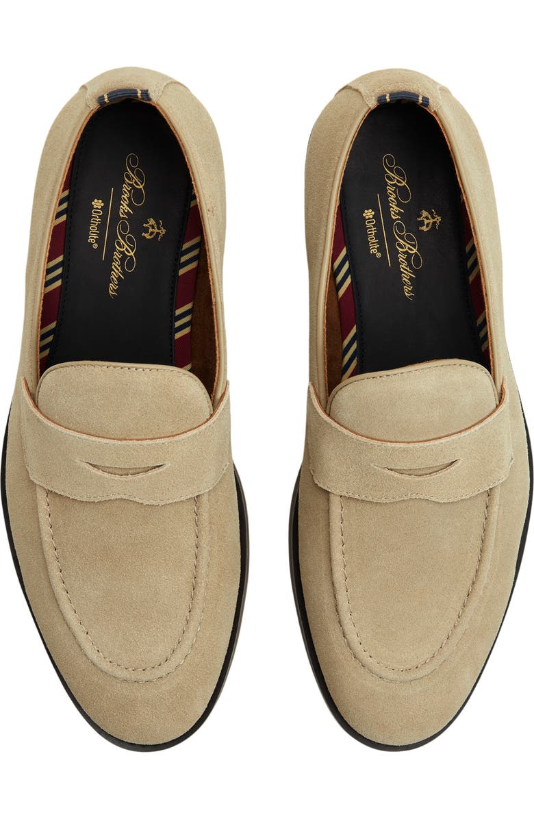 Brooks Brothers Cranford Penny Loafer, Alternate, color, Medium Beige