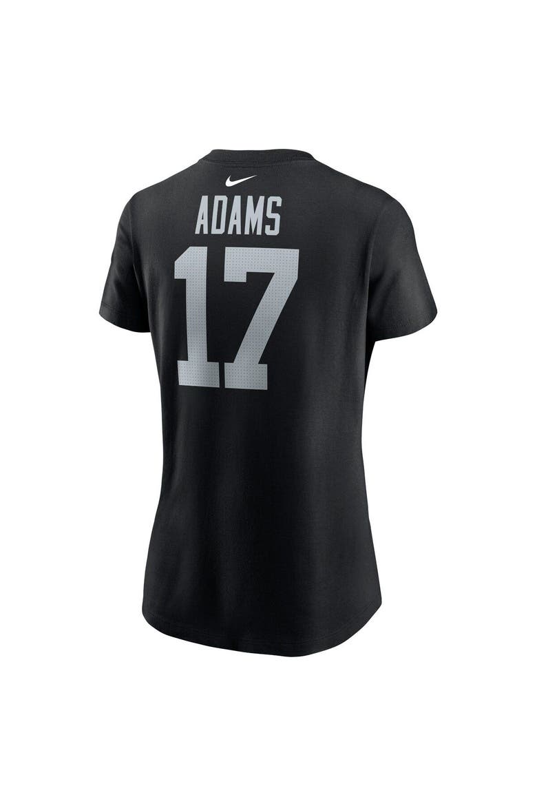 Women's Nike Davante Adams Black Las Vegas Raiders Player Name & Number T-Shirt, Alternate, color, Black