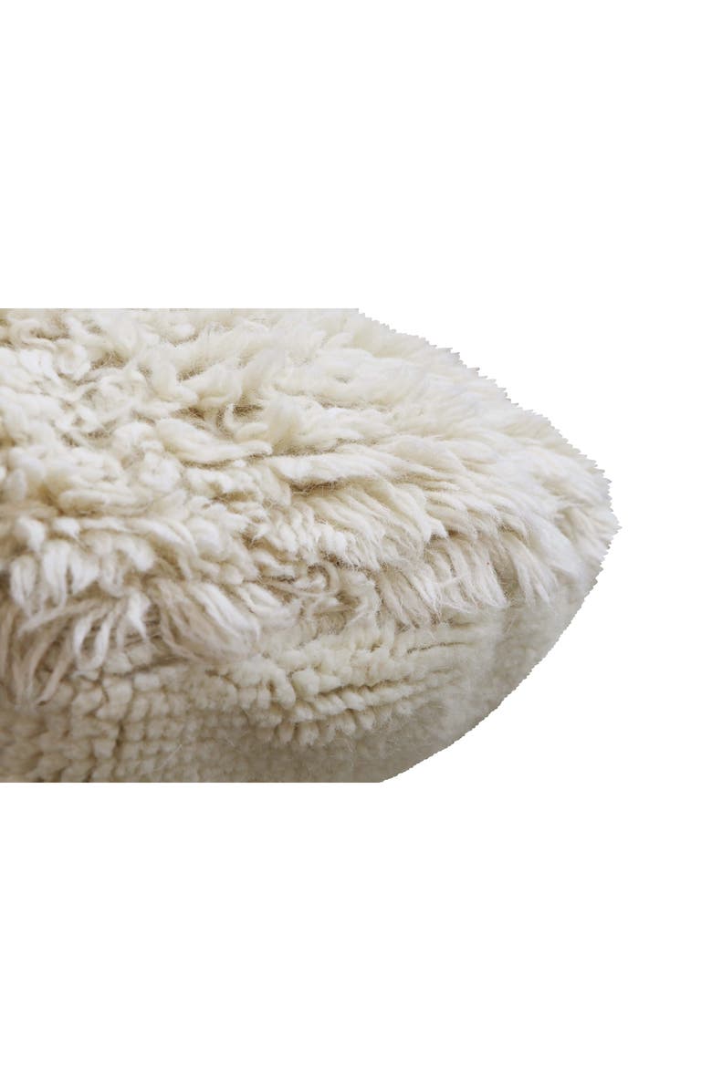 Lorena Canals Sun Ray Washable Wool Pouf, Alternate, color, Brown Tones