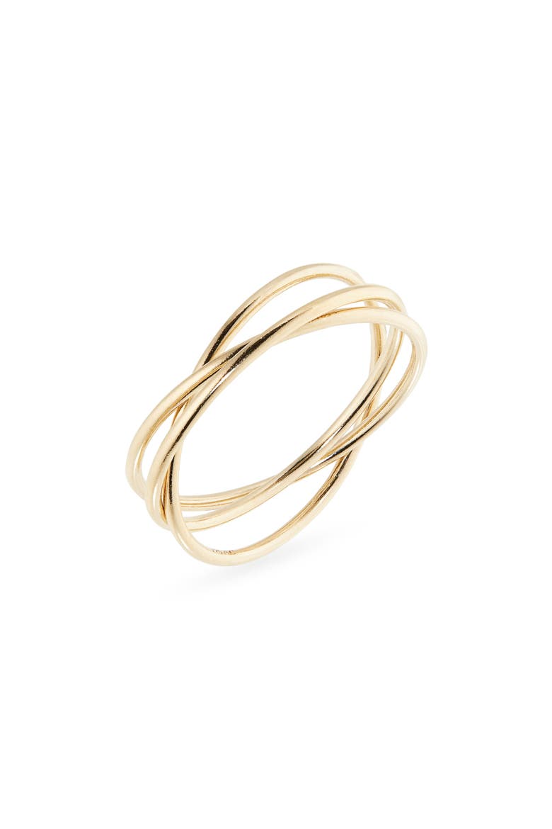 Rolling Band Ring, Main, color, GOLD FILL