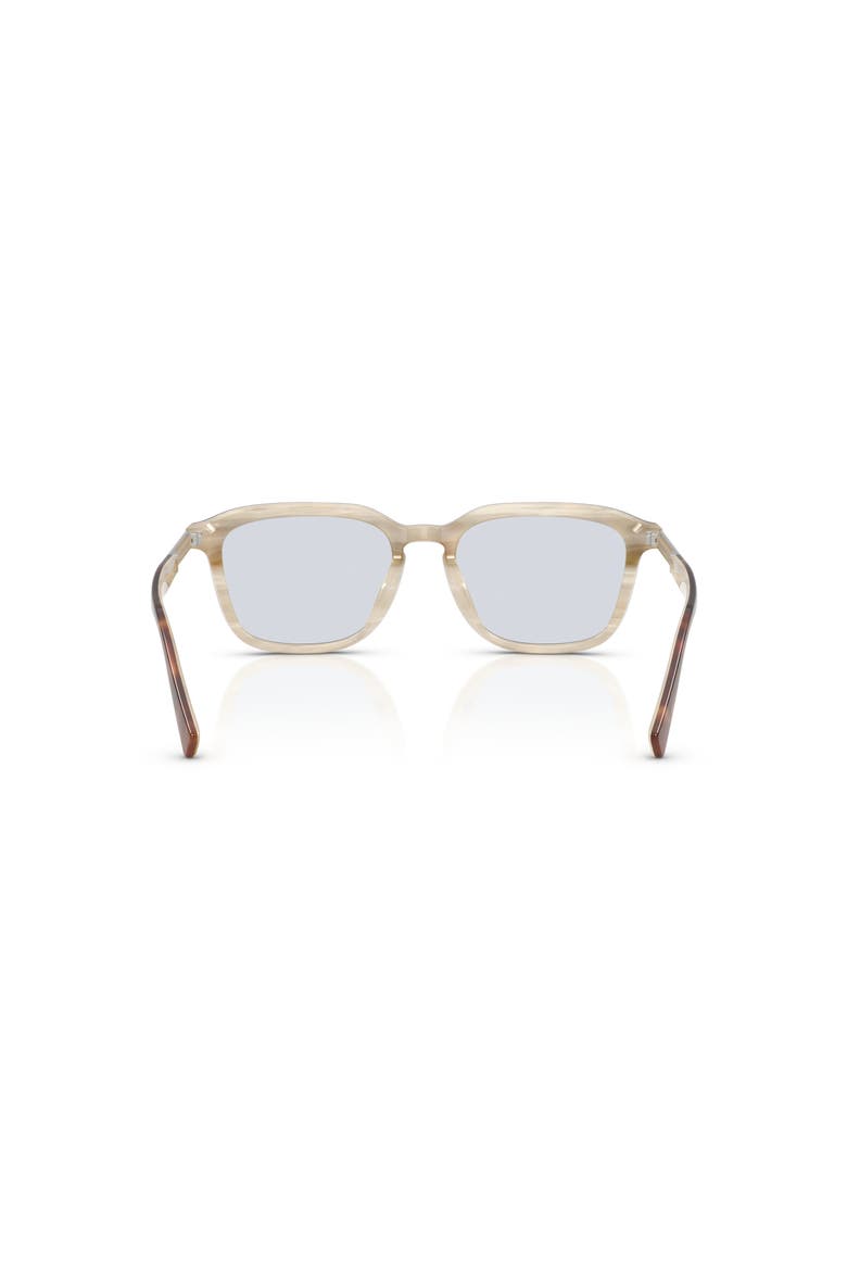 53mm Rectangle optical glasses, Alternate, color, Brown
