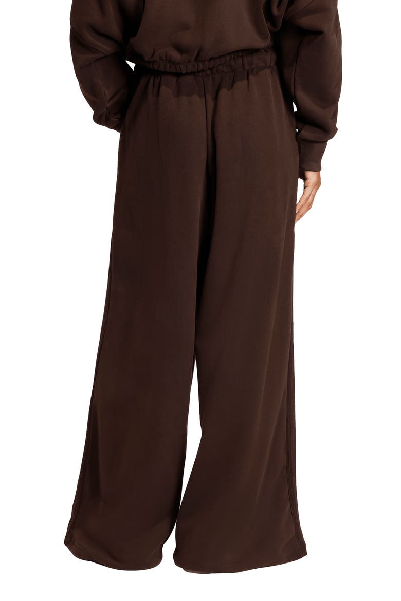 Essential Wide Leg Track Pants, Alternate, color, AURORA COFFEE