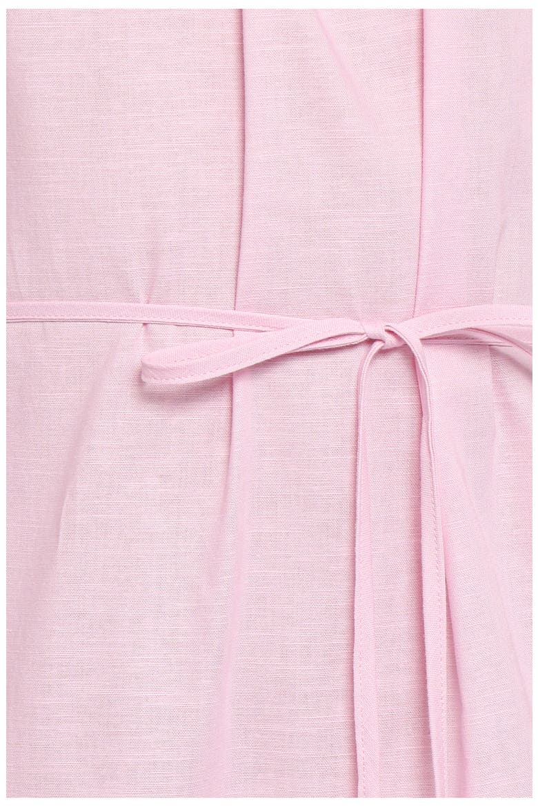 Hilde One-Shoulder Cotton & Linen Maxi Dress, Alternate, color, PINK
