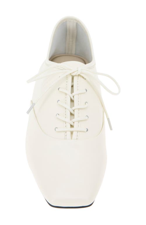 Kenneth Cole Justice Square Toe Oxford In Ecru Leather