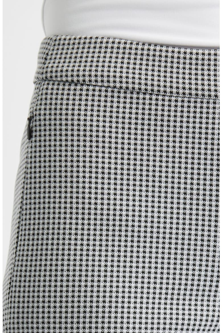 Kick Flare Check Pants, Alternate, color, BLACK/ WHITE