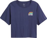 Rip Curl Surf Side Crop Graphic T-Shirt