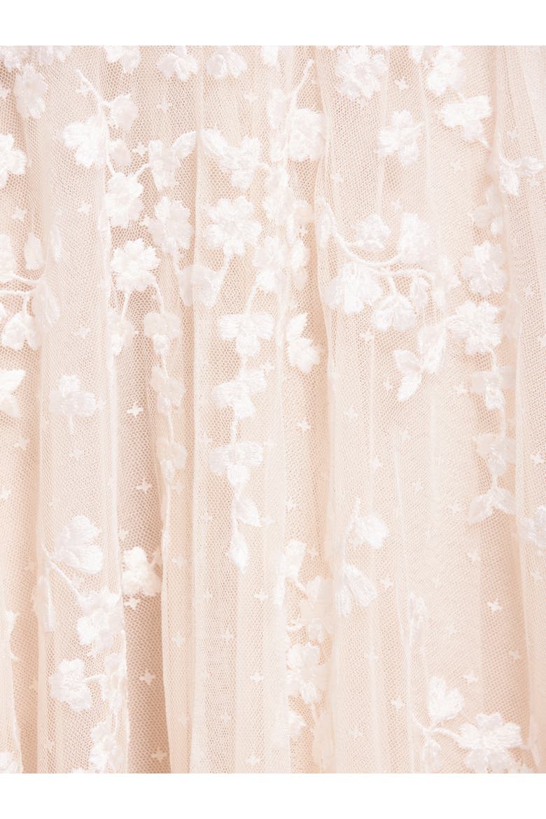 Scatter Blossom Cami Ankle Gown, Alternate, color, Cream