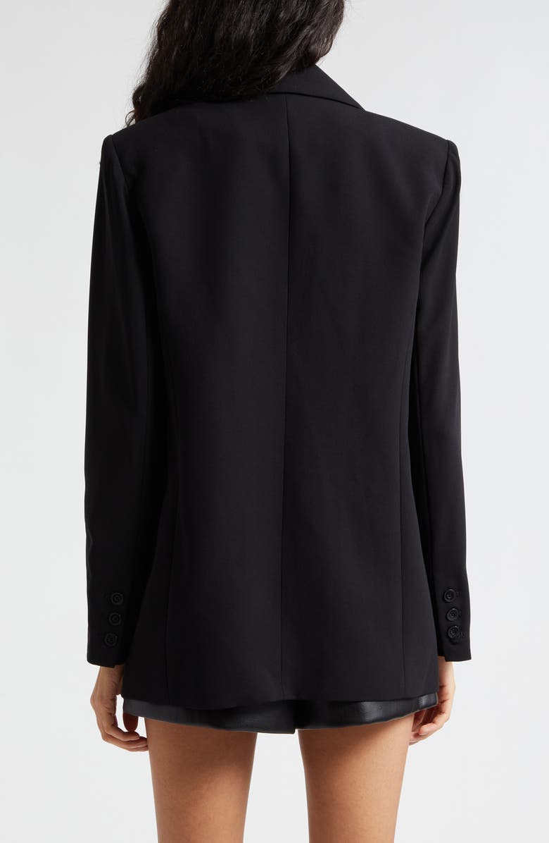 Alice + Olivia Denny Notched Collar Blazer, Alternate, color, Black