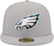 New Era Men's New Era Gray Philadelphia Eagles Omaha 59FIFTY Fitted Hat