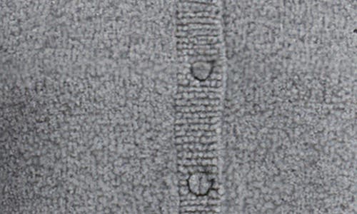 Lush Lightweight Button Front Crop Cardigan In Gray