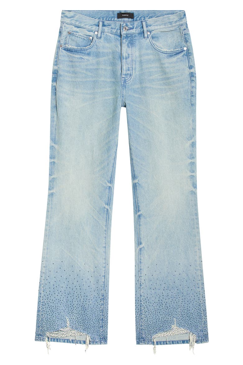 High Contrast Bling Jeans, Alternate, color, LIGHT INDIGO