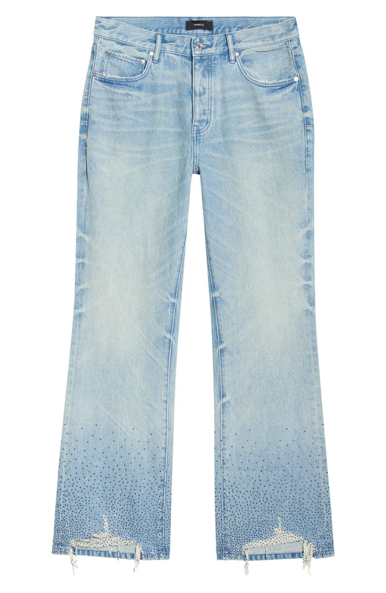PURPLE BRAND High Contrast Bling Jeans, Main, color, Light Indigo