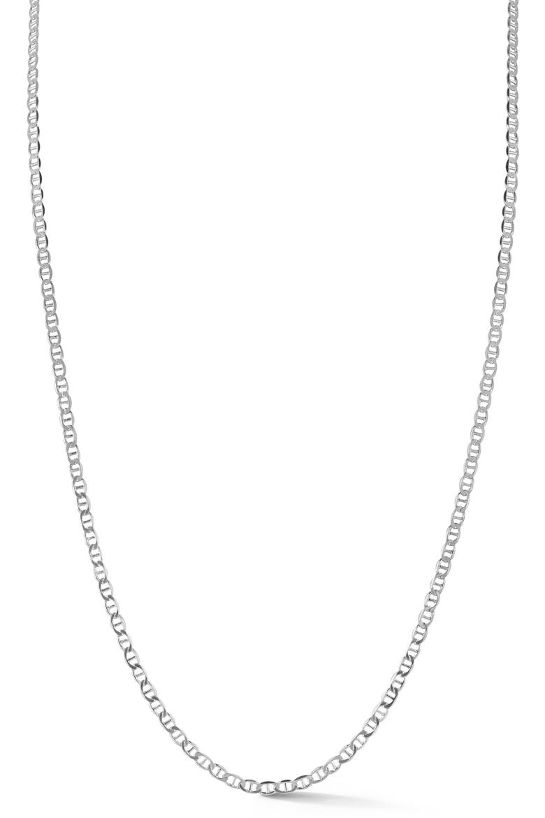 Mariner Chain Necklace, Main, color, SILVER